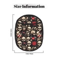 thumbnail image 3 of Pofeuu rock record Skull Print Silicone Pot Mat Mitten With Hanging Loop Heat Resistant Oven Mitts Non-Slip Bbq Baking Smoking Potholders, 3 of 7