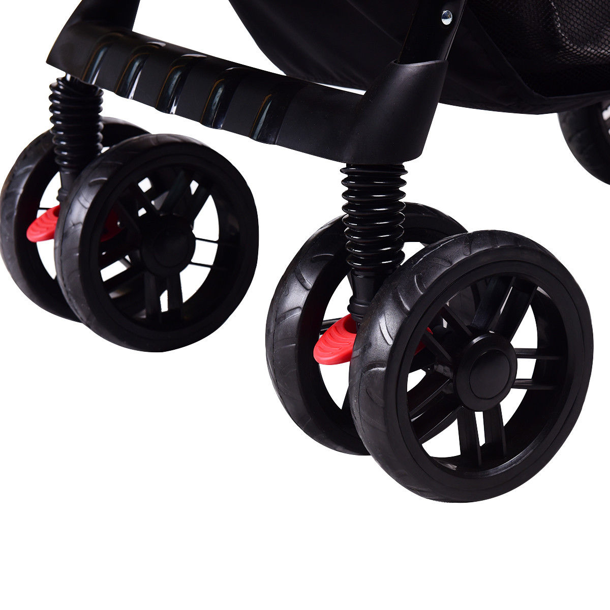 Safeplus Foldable Twin Baby Stroller Double Kids Infant Reclining Seats
