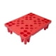 thumbnail image 1 of de suelo para palets, multiusos, ventilación, apilable, base de almacenamiento, almohadilla de almacenamiento para suelo, para almacén, Rojo, 1 of 8