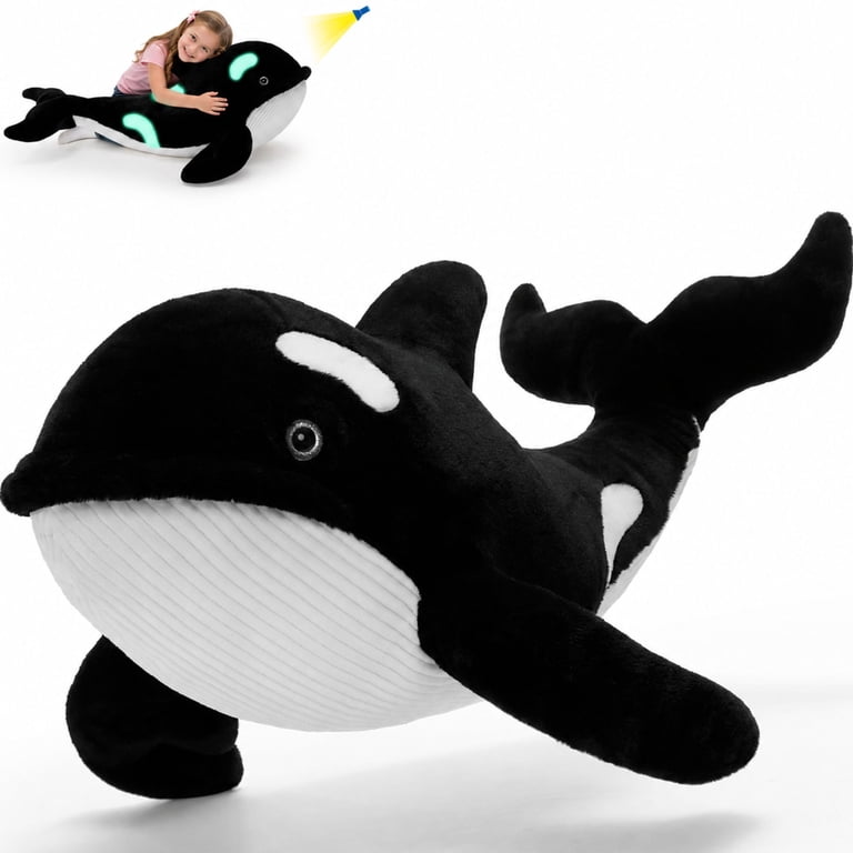 Tezituor Orca Stuffed Animal, 39.4 Inches, Glow in Dark photo 1
