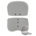 thumbnail image 1 of Funda ancha curble, funda desmontable para silla de adolescente, respaldo ergonómico y soporte lumbar (funda gris), 1 of 5