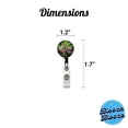 thumbnail image 4 of Jaguar Lying On Tree Limb In Jungle Retractable Reel ID Badge Key Card Name Tag Holder with Clip, 4 of 7