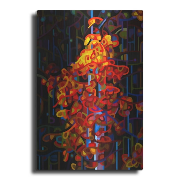 Luxe Metal Art 'The Beacon' by Mandy Budan, Metal Wall Art, 16"x24"