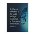 thumbnail image 3 of Bible Verse Canvas Romans 12:2 Christian Home Décor Wall Art Scripture Ready to Hang Faith Print, 3 of 16