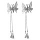 thumbnail image 5 of 4x Elegantes Horquillas con Pinza para El Pelo de Mariposa de Cristal con Borlas, Accesorios para El Cabello, Pasador de Metal Hueco para Dama de Boda 4 piezas, 5 of 7