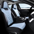 thumbnail image 1 of Fundas de Asiento Coverado D8918 Cuero Nappa Impermeable Universal 2 Piezas Delanteras, 1 of 5