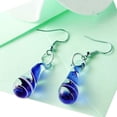 thumbnail image 3 of Boucles d'Oreilles Pendentif Pendentif en Verre de Mode en Forme de Goutte d'Eau à la Main, 3 of 4