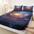thumbnail image 3 of jejeloiu Solar System Twin Sheet Sets,Cosmos Planet Bedding For Men Women 3 Pieces, 3 of 7