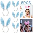 thumbnail image 1 of 5 Diademas Con Orejas Conejo Pascua para Mujeres Y Niñas (+) Blanco Azul, 1 of 5