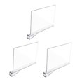 thumbnail image 4 of KALLORY 4Pcs Clear Acrylic Closet Dividers Multi-Function Shelf Dividers for Cabinet and Rack, 4 of 8