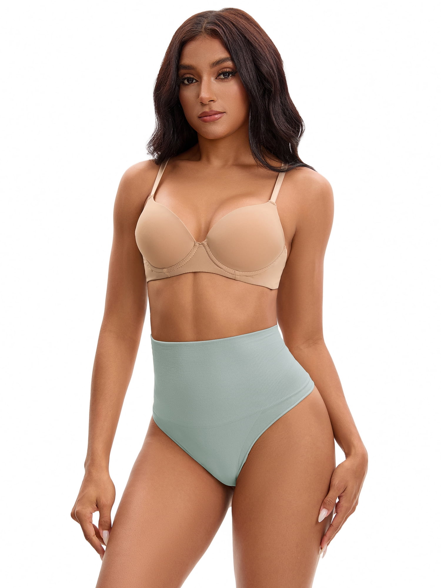 Unique Bargains Women's Tummy Control High Waist Shaping Panties S Blue
