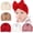 Beige, variant on Baby Girl Toddlers Breathable Cotton Hat Newborn Knotted Hat Cute Donut Soft Turban Bow Knot Cap