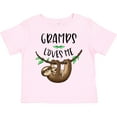 thumbnail image 3 of Inktastic Gramps Loves Me Cute Sloth and Baby Boys or Girls Toddler T-Shirt, 3 of 5