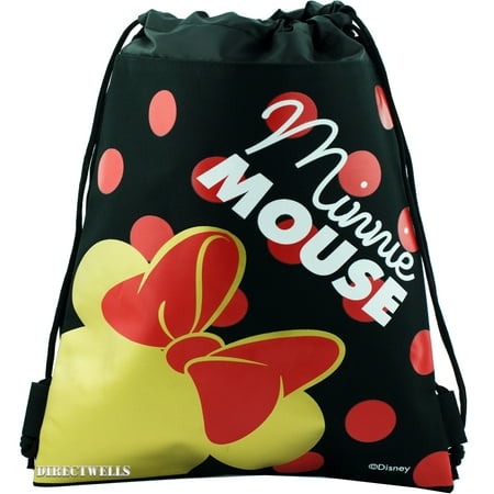 Disney Minnie Mouse Red Bow Drawstring Bag