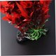thumbnail image 2 of Plantas de acuario de seda, modelo de algas marinas artificiales, plantas altas para acuario, decoraciones para acuario, hojas rojas, decoración para acuario, 2 of 5
