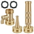 thumbnail image 4 of High Pressure Hose Nozzle Solid Brass Twist Garden Hose Nozzle Hose Jet Nozzle Safe 3/4inch GHT Water Hose Sprayer Nozzle with On-Off Valve for Garden Hose, 4 of 10