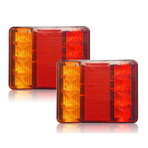 Trailer Tail Light Kits, LED Trailer Lights With DOT Approval Ideal For 12V Utility Trailer Truck RV Boat Snowmobile