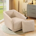 thumbnail image 2 of Bonzy Home 360° Swivel Accent Chair, Fully Assembled Mid-Century Modern Barrel Chair with 23.6" Wide Seat, 350 lbs Capacity for Living Room and Office, 2 of 8
