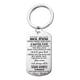thumbnail image 1 of Llaveros para mujer, llavero de billetera, llavero de auto, lindo llavero de acero inoxidable, joyería para mi hijo, collar militar, regalo de letras de acero inoxidable, collar de marca militar, 1 of 3