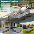 thumbnail image 6 of Slsy Folding Lounge Chair, 5-Position Adjustable Outdoor Reclining Chair, Folding Sleeping Bed Cot, Folding Chaise Lounge Chair for Pool Beach Patio Sunbathing, 6 of 11