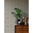 thumbnail image 6 of Advantage Kaiya Grey Leaves Wallpaper, 6 of 6
