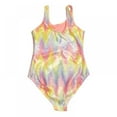 thumbnail image 3 of BESLY Kids Girls Bathing Suits One-piece Girls Swimsuit Bikini Beach Swimwear, 3 of 5