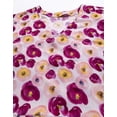 thumbnail image 2 of Moomaya Womens Printed Viscose Top, Ruffled, V-Neck, Elbow Sleeves Loose-Fit Summer Tops, 2 of 7