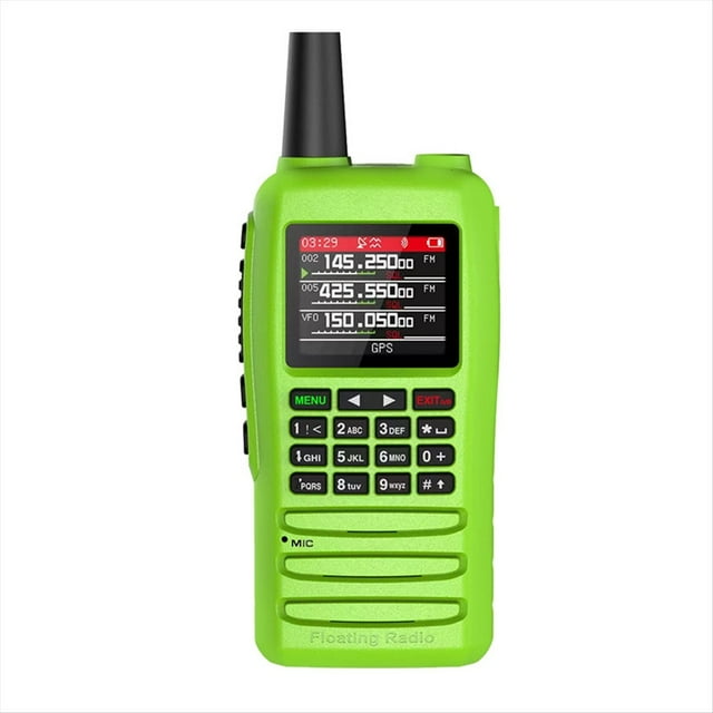 Walkie-Talkie IC-1600E, Teléfono Inalámbrico de Programación, Banda Aérea, Alcance, Radio FM para Aficionados, IP68, 86-890 MHz, Alcance de 50 Km, Color Verde.