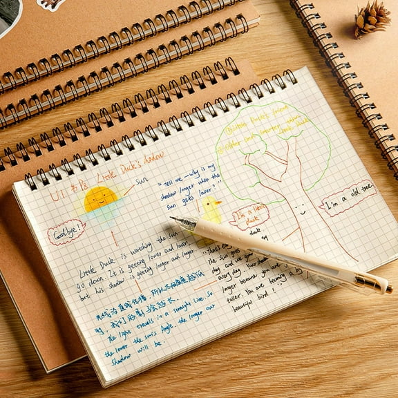 Soft Cover Blank Notebook Brown Sketchbook for Drawing and Planning