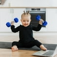 thumbnail image 6 of 2PCS/Set Dumbbells for Children,Kids Plastic Hand Dumbbells,Baby Dumbbell Toys(Multi-color), 6 of 8