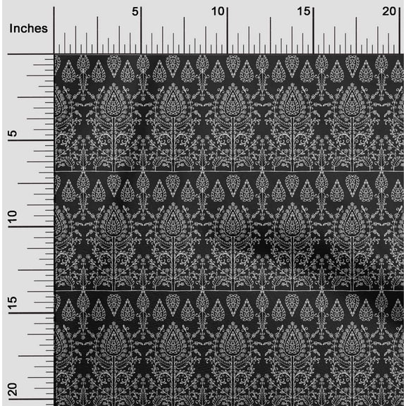 oneOone Polyester Lycra Black Fabric Block Craft Projects Decor Fabric Printed By The Yard 56 Inch Wide