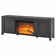 thumbnail image 6 of Evelyn&Zoe Chabot Rectangular TV Stand with 26" Log Fireplace for TV's up to 75", Charcoal Gray, 6 of 12