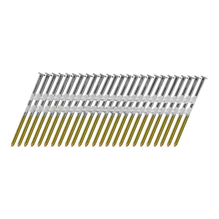 Pro Contractor Fasteners 21 Degree, 3 Inch x .131 Inch Bright, Smooth Shank Plastic Collated Framing Nails, For 20 to 22 Degree Plastic Collation Framing (500 Per Box)