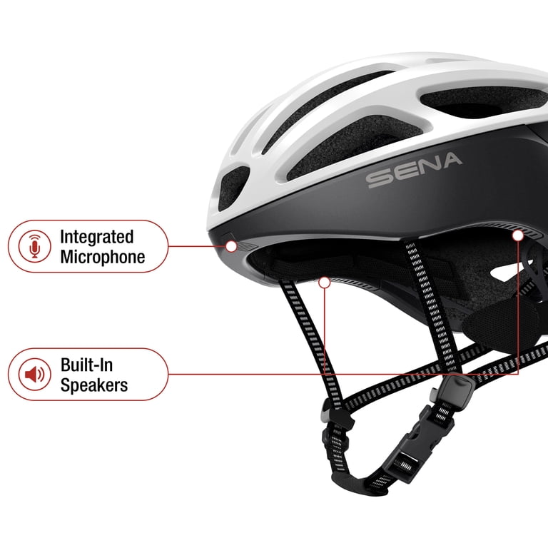 Sena R1-EVO Smart Cycling Helmet – Built-in Tail Light & Mesh Intercom For Bike Communication