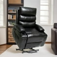 thumbnail image 2 of Segmart 21"seat width Electric Power Lift Recliner Chair Sofa for Elderly,8 point vibration Massage and lumber heat,Remote Control,Side Pockets and Cup Holders,cozy fabric,overstuffed arm pu, 2 of 9