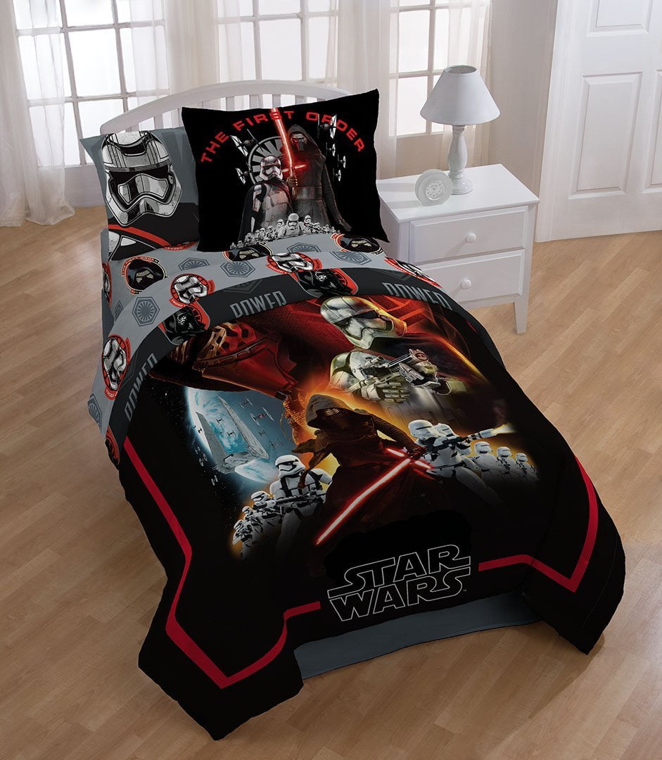Star Wars Ep7 Photoreal Reversible Comforter Single Com