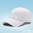 thumbnail image 2 of LIIPEE Girls Boys Baseball Hats Summer Trendy Versatile Solid Color Wide Brim Visor Cap Protection Caps Girls Leisure Beach Sunscreen Sunshade Hat,White,One Size, 2 of 4