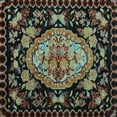 thumbnail image 1 of Ahgly Company Indoor Square Medallion Light Blue French Area Rugs, 3' Square, 1 of 4
