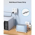 thumbnail image 5 of TROND Surge Protector Power Strip with USB, Ultra Thin Flat Plug 10ft Extension Cord 1625W, 2 USB C & 2 USB A, 8AC Outlets 1700J Surge Protection Wall Mount for Home Office Dorm Essentials, White, 5 of 6