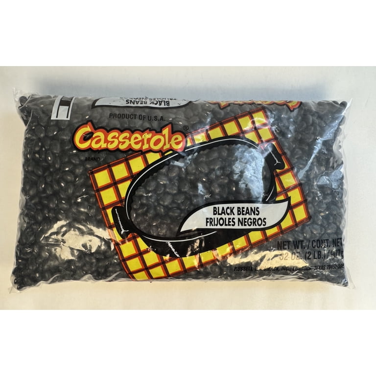2 pack) Casserole 2 lb Black Beans. Tree Nut-Free and Peanut-Free