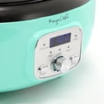 thumbnail image 4 of MegaChef 3.5 Quart Oval Electric Digital Slow Cooker in Turquoise, 4 of 5
