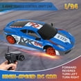 thumbnail image 2 of ATJIA 1:24 Scale RC Drift Car 2.4GHz 4WD Remote Control Car 30KM/H High Speed Model Vehicle Drifting Tire Racing Sport Toy, 2 of 9