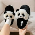 thumbnail image 6 of House Slippers Women Non-Slip Thick Soled Round Toe Slip-on Slides Fall Winter Women's Warm Indoor Home Shoes Outerwear Thickened Sandals, 6 of 10
