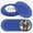 Blue-150, variant on Black 150 Count 12 Inch Round Disposable Lace Paper Placemats
