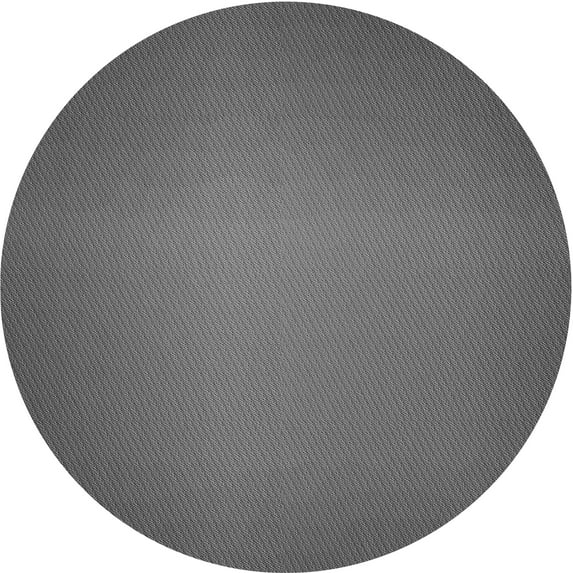Ahgly Company Indoor Round Patterned Battleship Gray Area Rugs, 5' Round