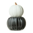 thumbnail image 4 of Halloween Black & White Light-up Jack Skellington Pumpkin Stack Decoration, 12 in, by Disney, 4 of 4