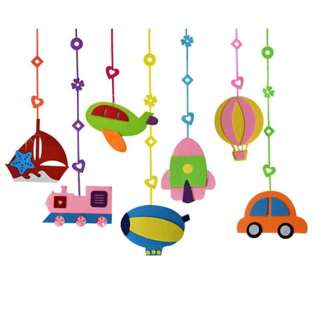 

7pcs Kindergarten Ceiling Decorations Vehicle Hanging Pendants Classroom Decor