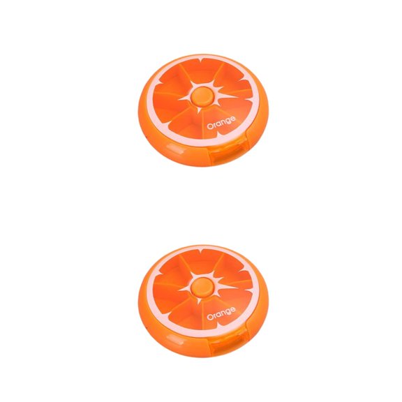 Pastillero 7 Rejillas Cateissary Naranja 2Conjunto