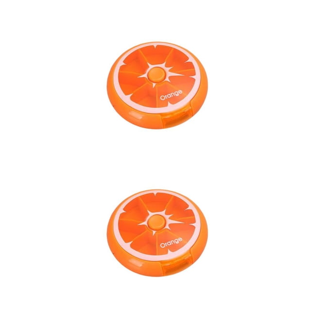 Pastillero 7 Rejillas Cateissary Naranja 2Conjunto