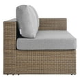 thumbnail image 3 of Modway Convene Outdoor Right-Arm Synthetic Rattan Loveseat in Cappuccino/Gray, 3 of 9